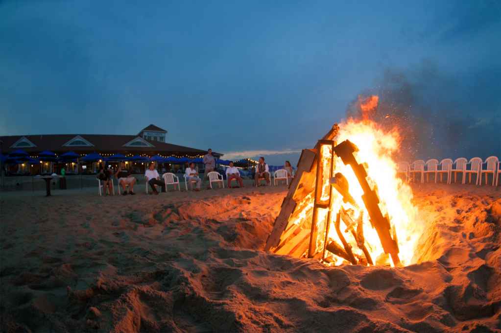 Beach Bonfires  by Joe Godar